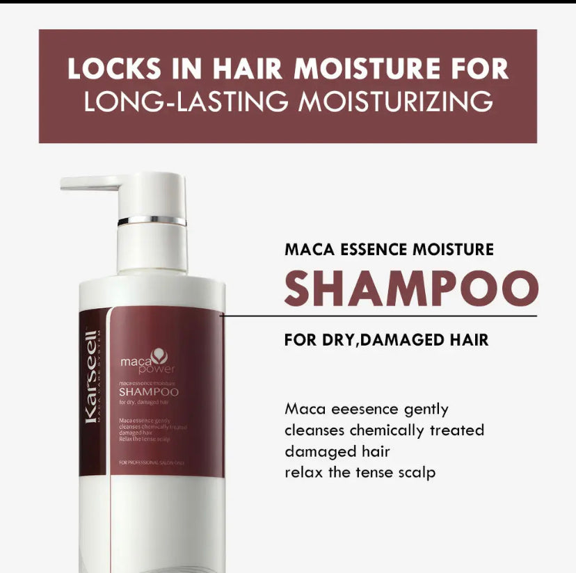 Shampoo hidratante natural orgánico para reparación del cabello, KARSEELL ORIGINAL 500ml. Cuidado personal