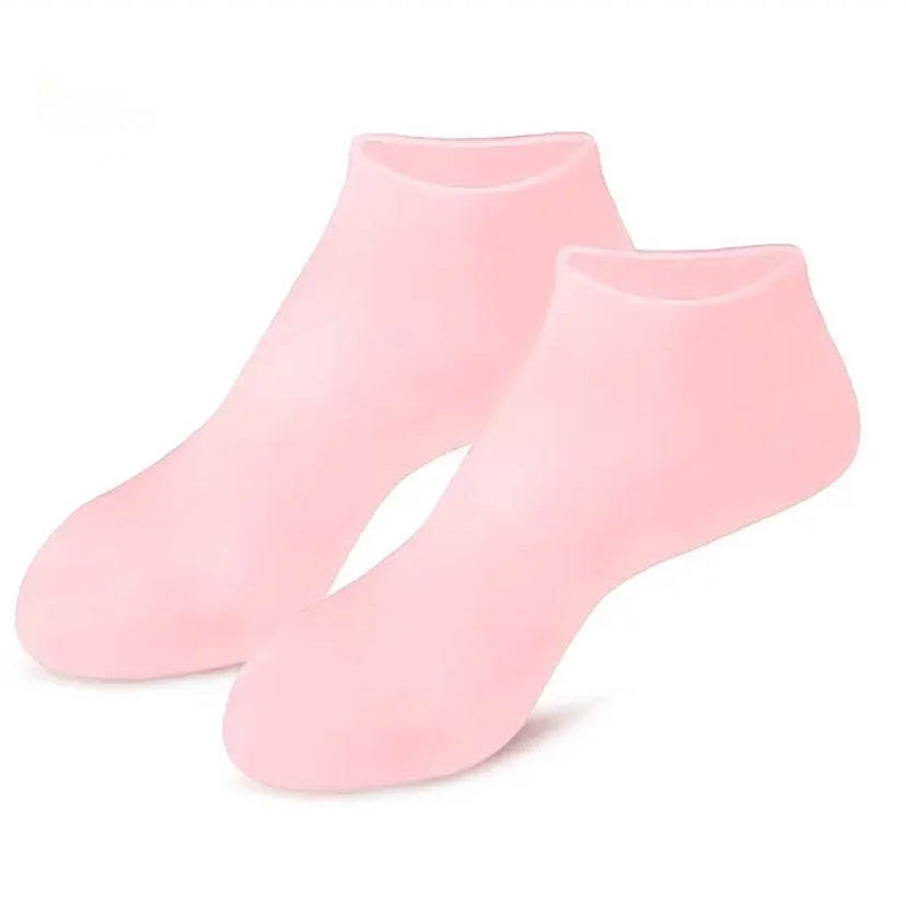Medias de silicona para el cuidado de los pies. Cuidado personal.