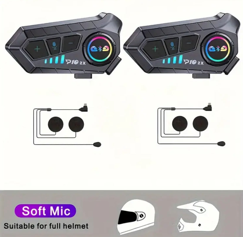 Intercomunicador para casco de moto. Y10 2X