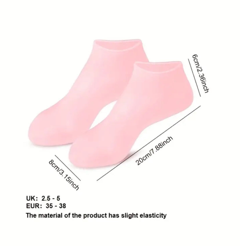 Medias de silicona para el cuidado de los pies. Cuidado personal.