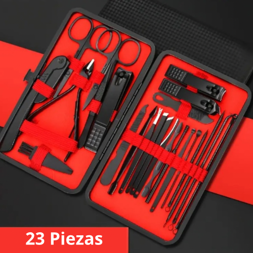 Kit cortaúñas 23 piezas. Cuidado personal