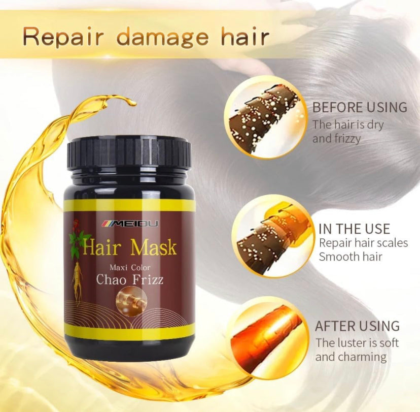 Mascarilla reparadora chao Frizz marca Meidu. Cuidado personal