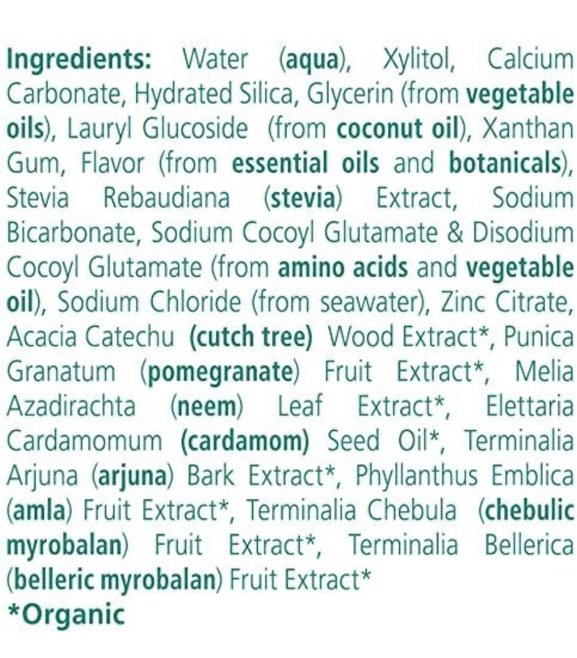 Crema dental sin fluor para niños marca Himalaya. 113g Cuidado personal.