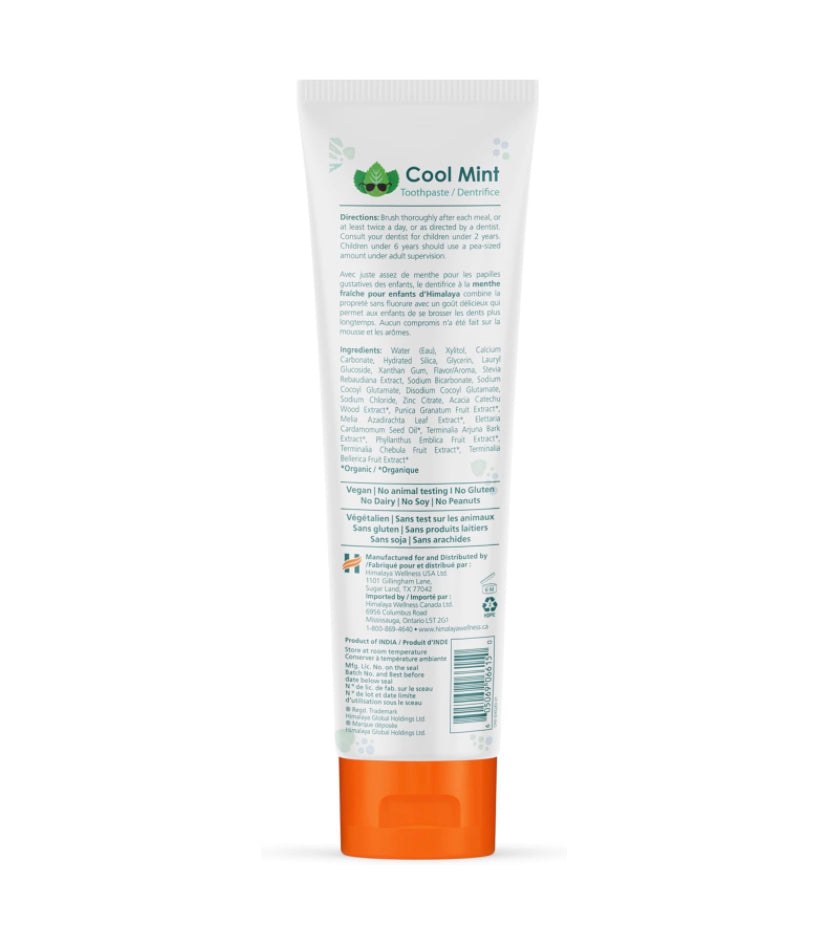 Crema dental sin fluor para niños marca Himalaya. 113g Cuidado personal.