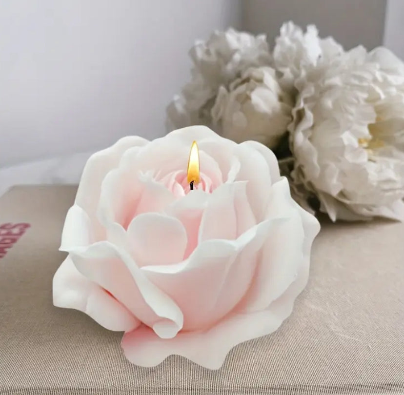 Molde de rosa para velas. Molde de silicona ideal para trabajos con velas y jabones.