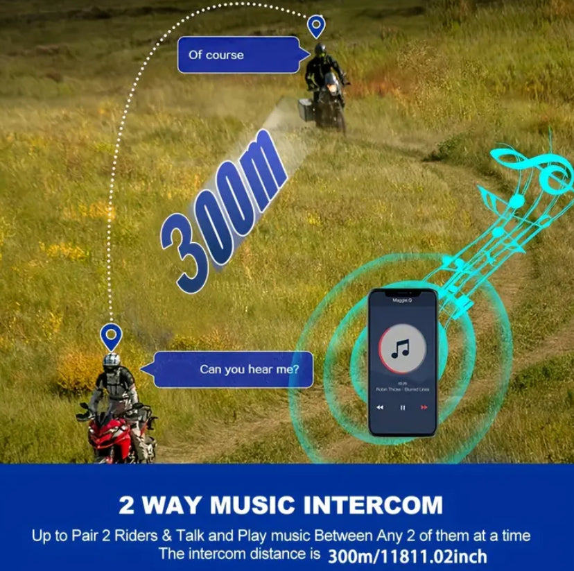 Intercomunicador para casco de moto. Y10 2X