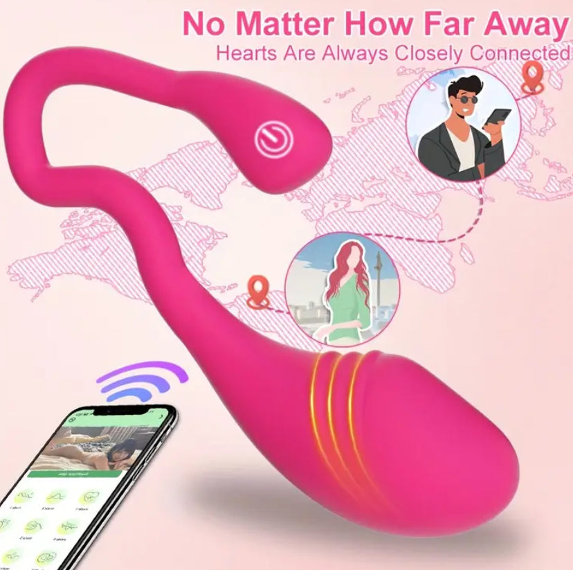 Vibrador Dildo control por app. Juguete sexual. Adultos