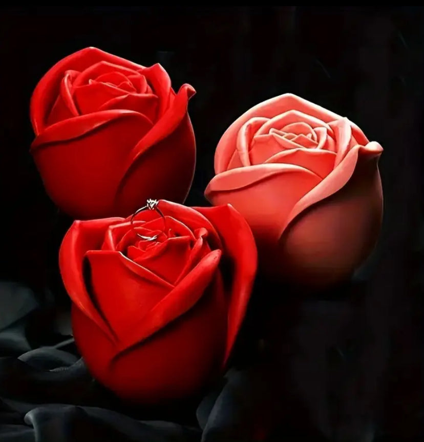 Molde de rosa grande. Ideal para trabajos con velas y jabones. Velas, jabones.