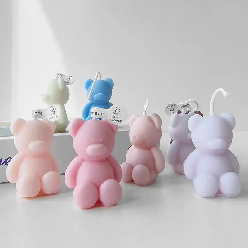 Molde de osito 3D para velas. Velas