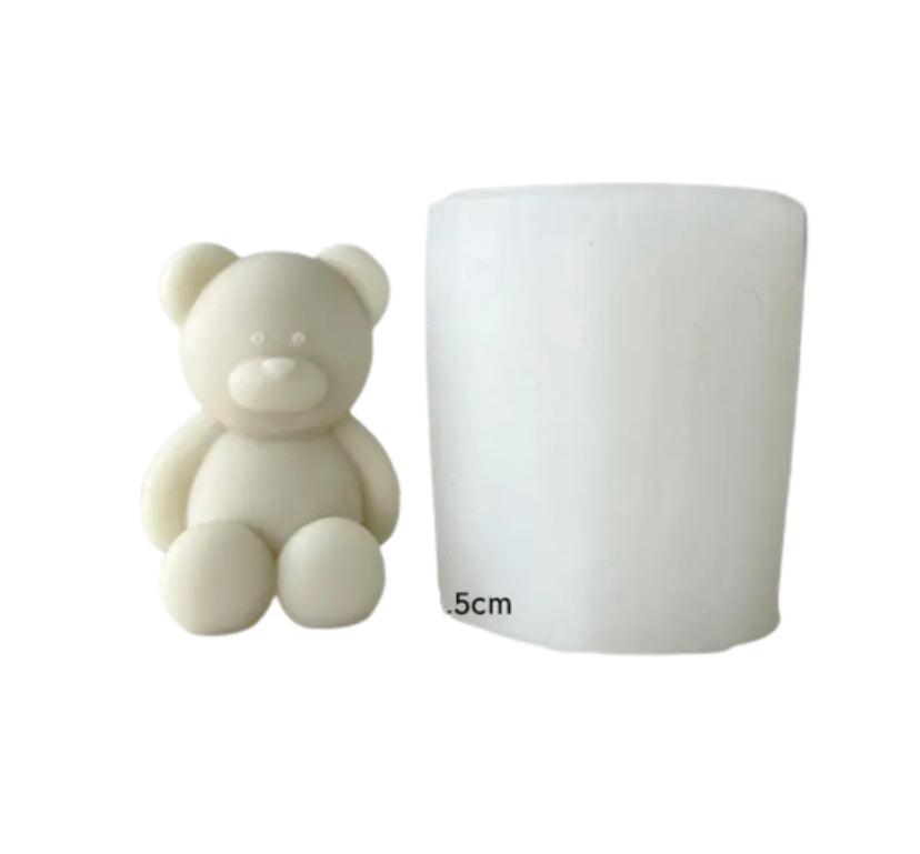 Molde de osito 3D para velas. Velas