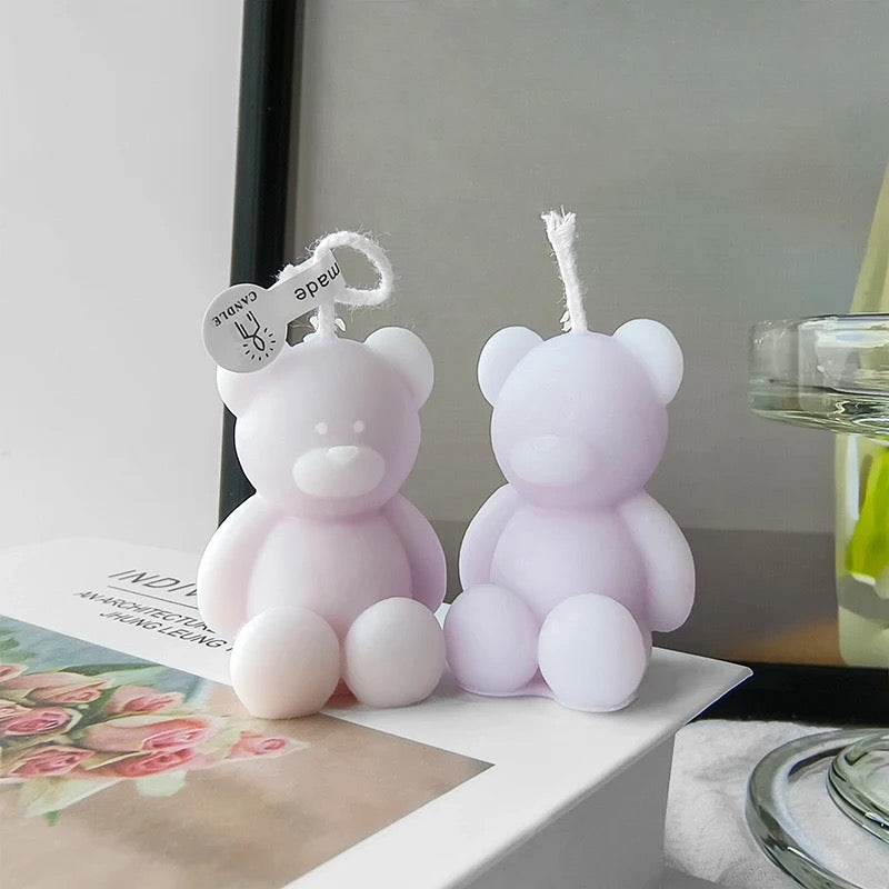 Molde de osito 3D para velas. Velas