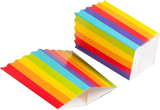 Mini Rainbow. Cajas para cotufas Party Favor Cajas (100 unidades). Reposteria