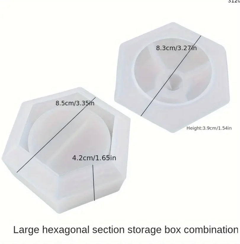 Molde hexagonal para velas y macetas