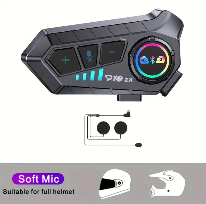 Intercomunicador para casco de moto. Y10 2X