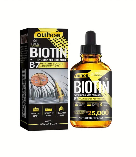 Biotin suero capilar para crecimiento del cabello. Cuidado personal.