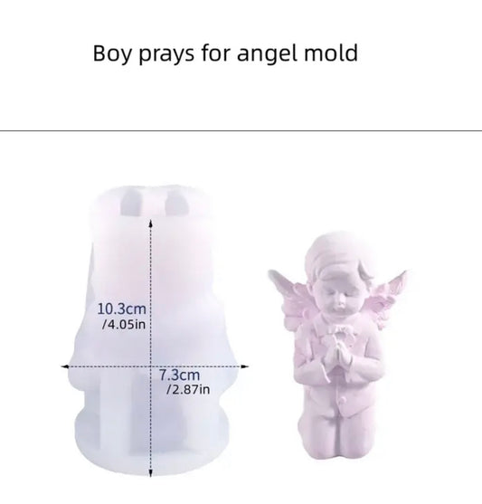 Molde  niño ángel. Ideal para velas y jabones