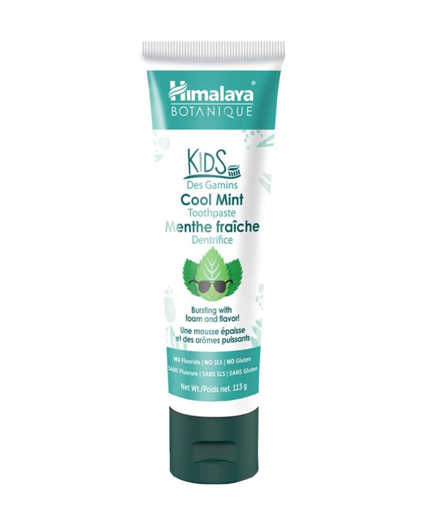 Crema dental si fluor para niños marca Himalaya. 113g Cuidado personal.