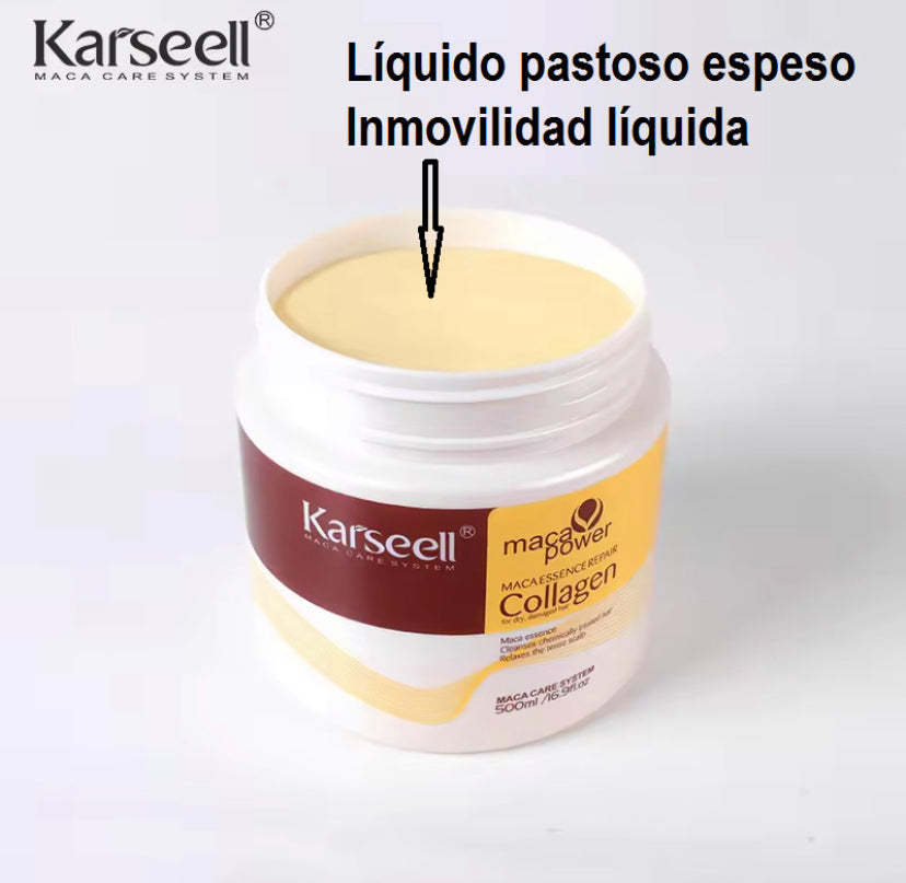 Combo KARSEELL Mascarilla de 500ML y aceite de Argan de 50 ML. Cuidado personal